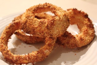 Запеченные луковые кольца