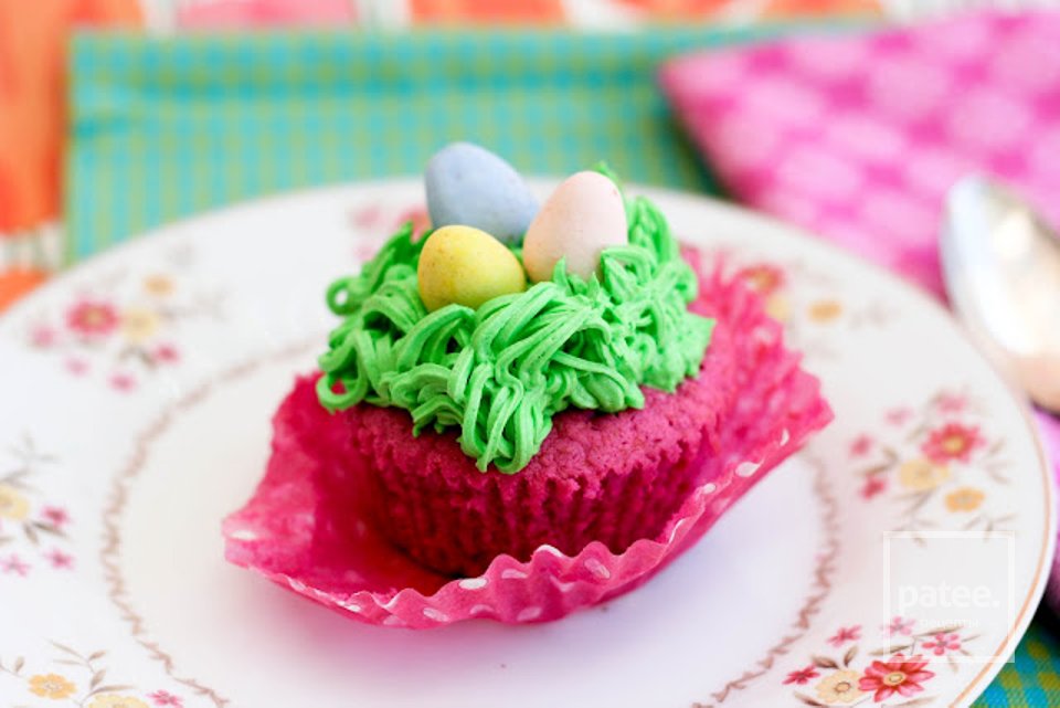 Пасхальные малиновые кексы - Шаг 11