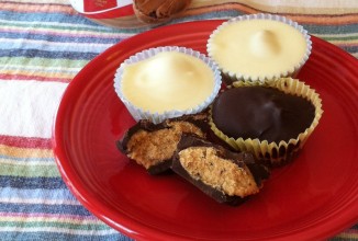 Шоколадные корзиночки со спредом  Бискофф