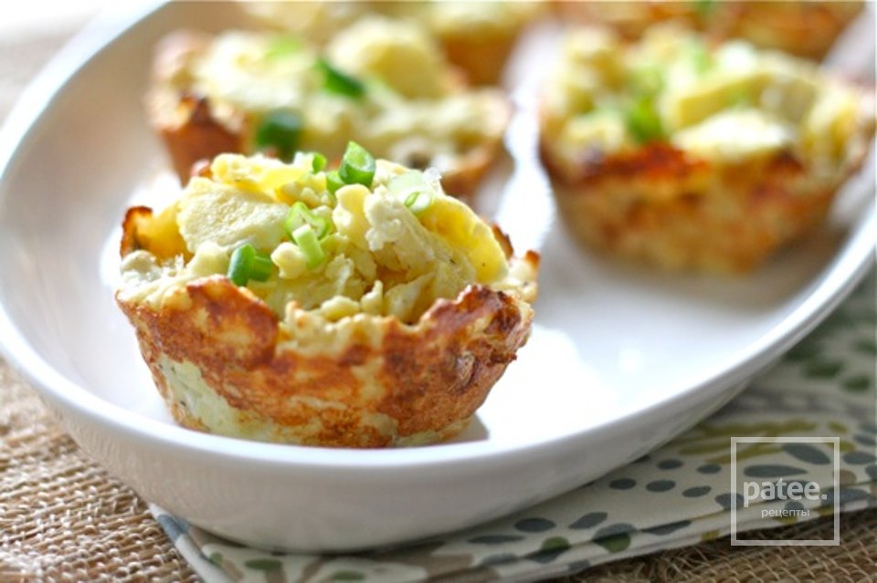 Омлет в картофельных гнездах - Шаг 7