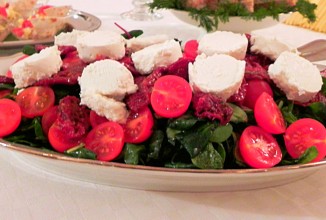 Салат с козьим сыром