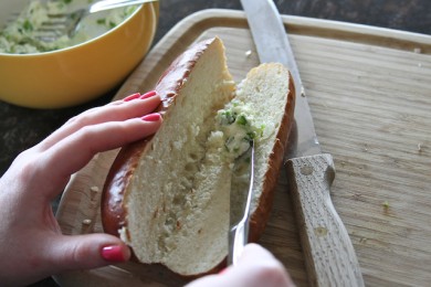 Бутерброд панини с сыром, ветчиной и халапеньо - приготовление