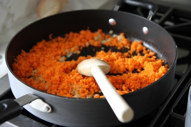 Морковное ризотто - приготовление