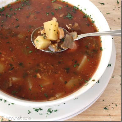 Томатный суп с моллюсками в мультиварке - Шаг 7