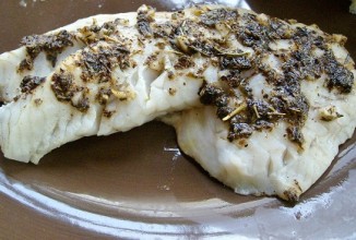 Запеченный окунь