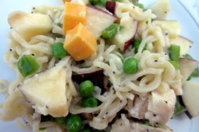 Салат из яблок и сыра Чеддер - приготовление