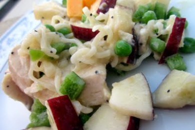 Салат из яблок и сыра Чеддер - приготовление