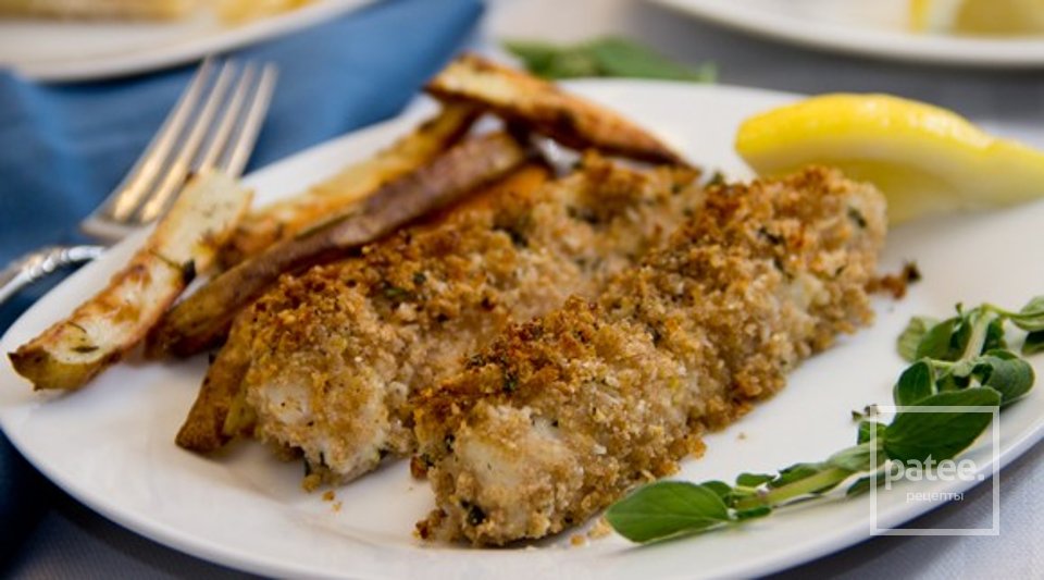 Хрустящие рыбные палочки с пармезаном - Шаг 11