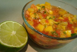 Домашний соус сальса с манго