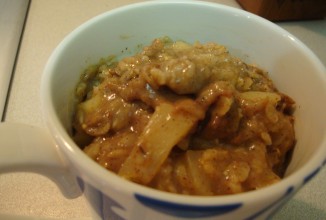 Овсянка с яблоком