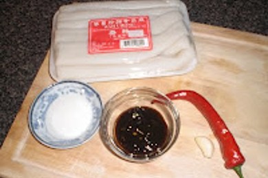 Рисовая лапша в устричном соусе - приготовление