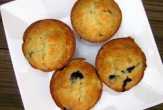 Чернично-банановые маффины