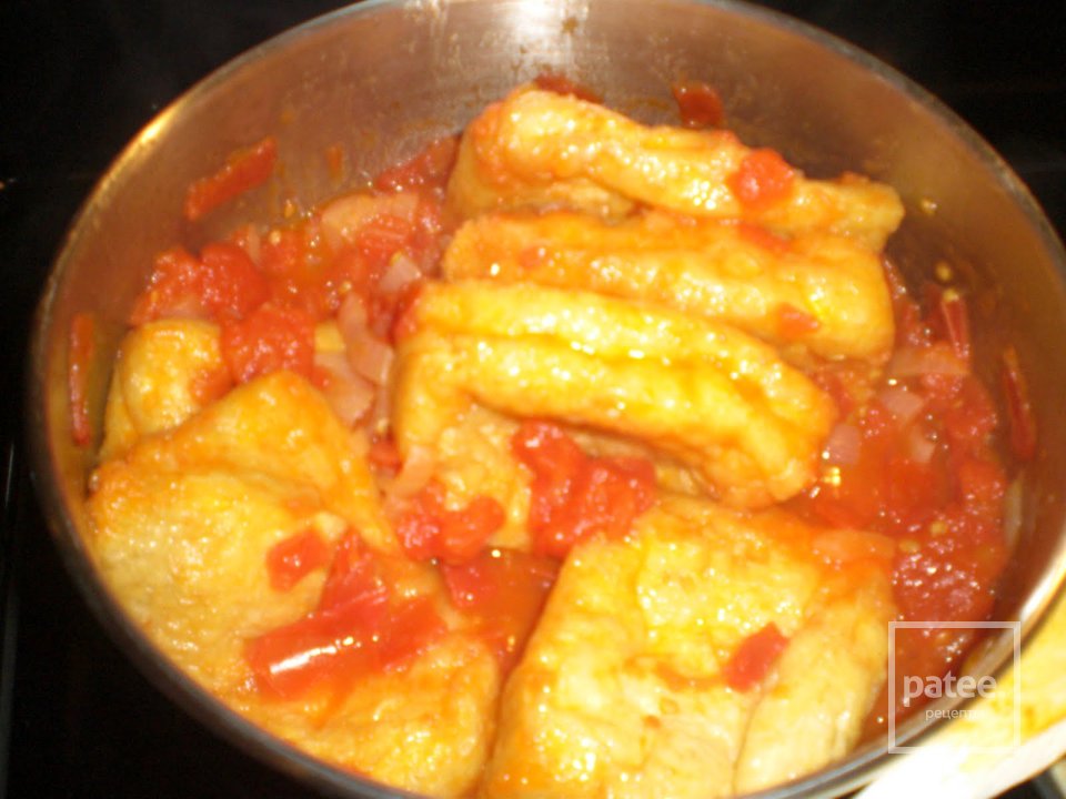 Тофу, тушеный в томатном соусе - Шаг 5