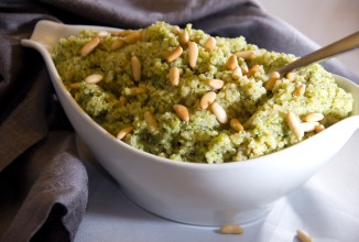 Песто из брокколи с киноа