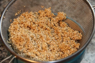 Песто из брокколи с киноа - приготовление