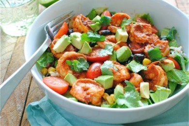 Салат из креветок и перца халапеньо - приготовление