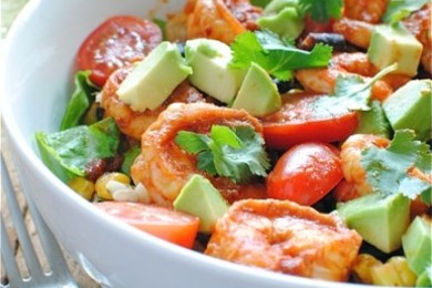 Салат из креветок и перца халапеньо - приготовление