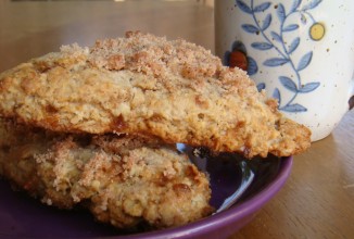 Лепешки с корицей и ирисками