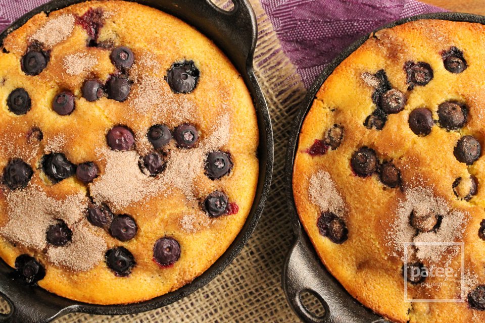 Кукурузный хлеб с черникой и корицей - Шаг 18