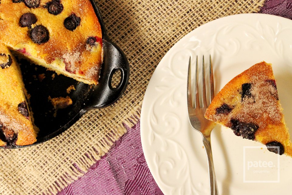 Кукурузный хлеб с черникой и корицей - Шаг 19