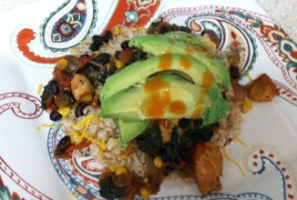 Курица с овощами