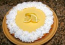 Лимонный пирог со взбитыми сливками