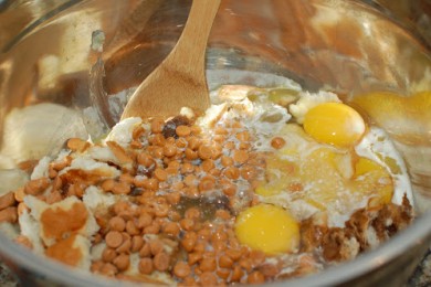 Хлебный пуддинг с ирисками - приготовление