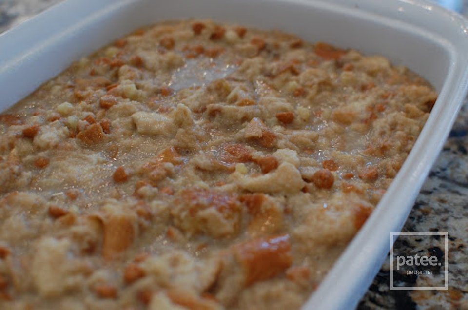 Хлебный пуддинг с ирисками - Шаг 3