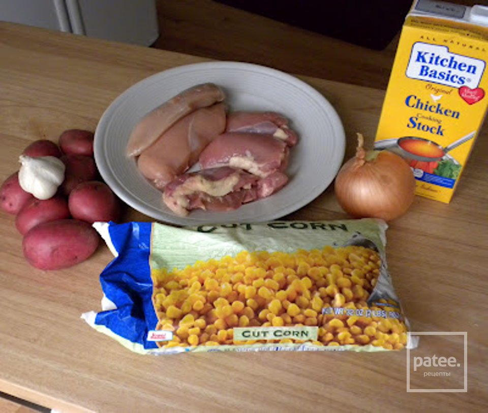 Куриное рагу с кукурузой - Шаг 1