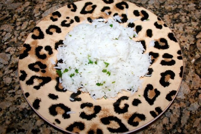 Рис с лаймом и петрушкой