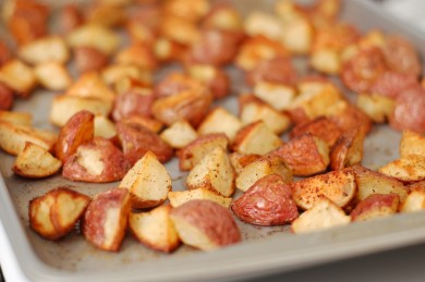 Рецепт Жареный картофель с чесноком