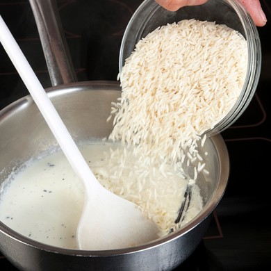 Рисовая запеканка с яблоками и белковым кремом - Шаг 1