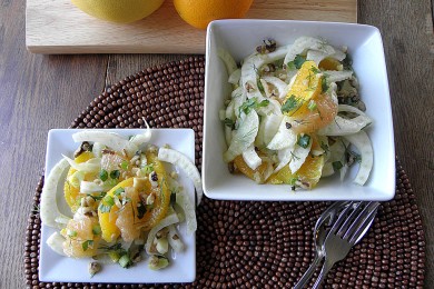 Цитрусовый салат с фенхелем - приготовление