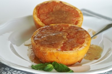 Рецепт Поджаренный сладкий грейпфрут (без сахара)