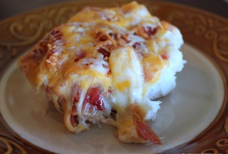 Бисквиты с сыром и беконом