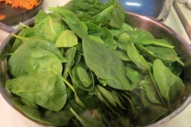 Оригинальный шпинат - приготовление