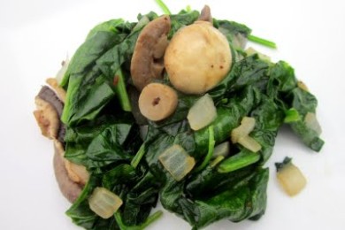 Оригинальный шпинат - приготовление