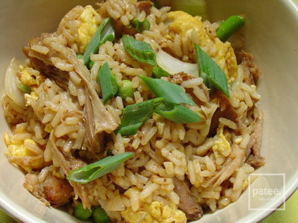 Рис с жареной свининой - Шаг 10