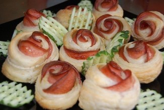Колбасные "Розочки"