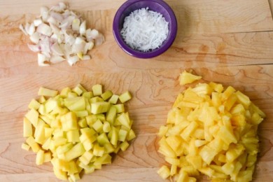 Рыба махи махи с макадамией и сальсой - приготовление