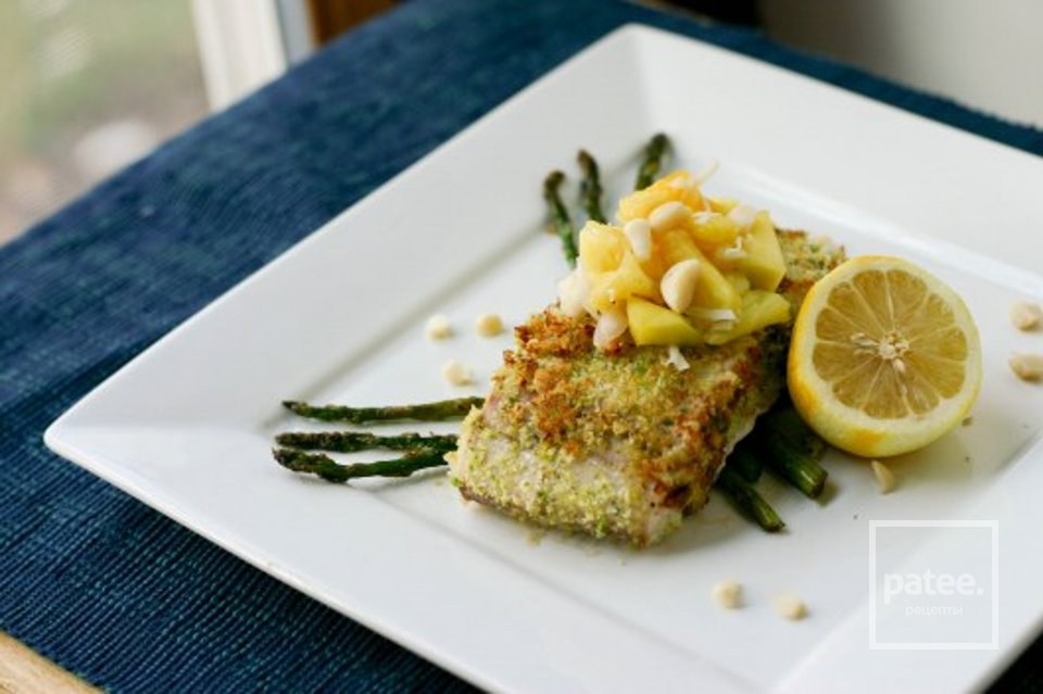 Рыба махи махи с макадамией и сальсой - Шаг 9