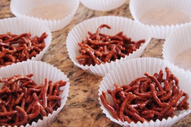 Пасхальные гнезда - приготовление