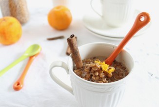 Апельсиново-пшеничный пудинг с ромом