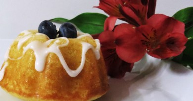 Рецепт Бундт-тортики с лимоном и черникой