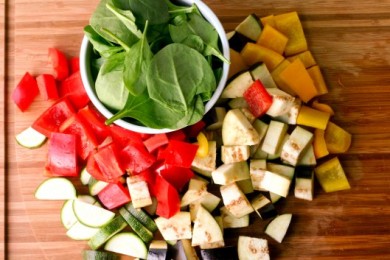 Жареная белая рыба с запеченными овощами - приготовление