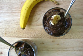 Бананово-шоколадное мороженое