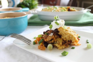 Острый пирог с индейкой - приготовление