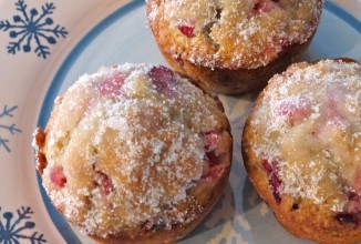 Клюквенные кексы