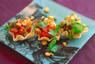 Сальса из овощей, поджаренных на гриле