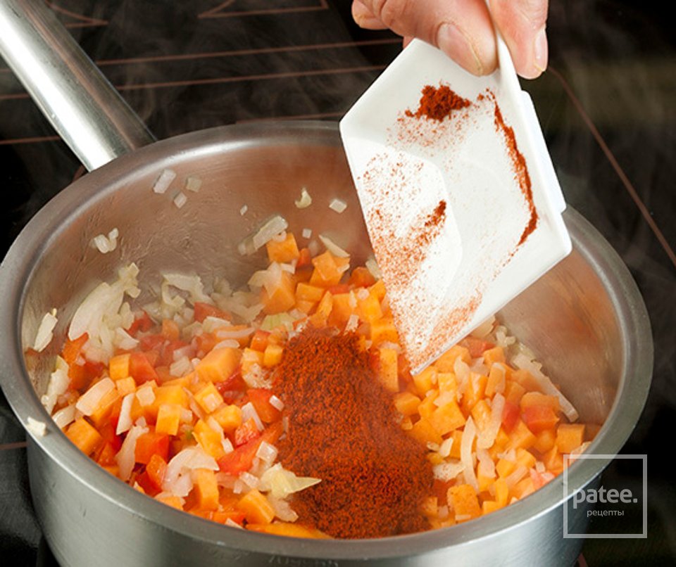 Тыквенное ризотто с жареным окунем - Шаг 3